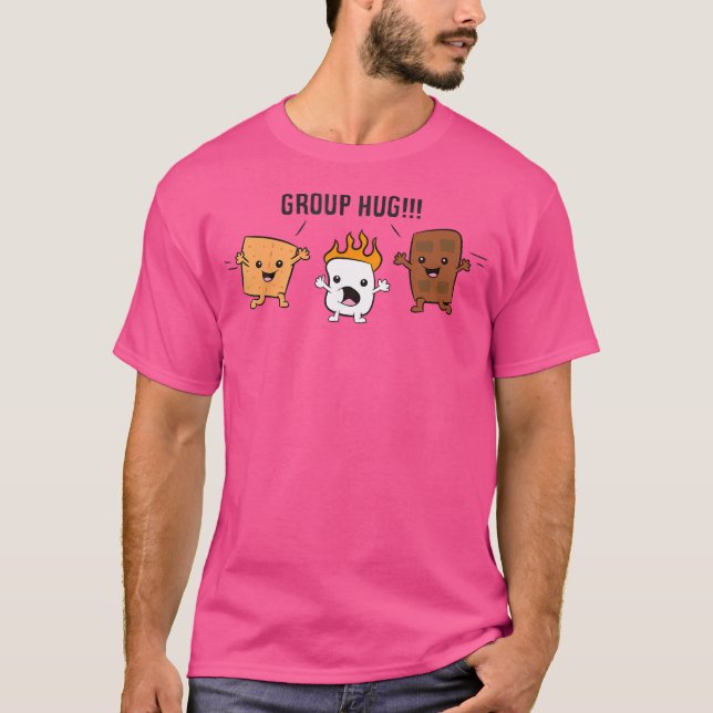 Camiseta Grupo Hug S'Mores Campfire Marshmallow Chocolate S (Frente)