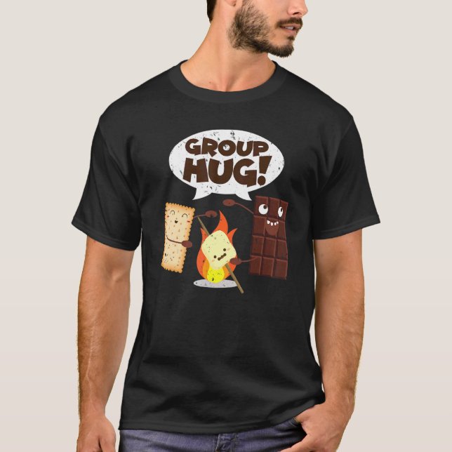 Camiseta Grupo Hug Smores Chocolate Marshmallow (Frente)