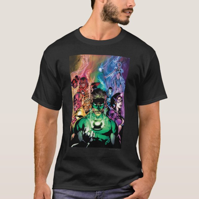 Camiseta Grupo Lanterna Corpo com Cores (Frente)