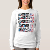 Grupo Longsleeve do Canicross EUA das mulheres