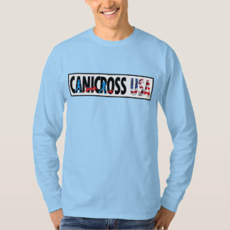 Camiseta Grupo Longsleeve do Canicross EUA dos homens