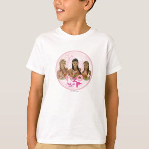 Camiseta Grupo na bolha cor-de-rosa