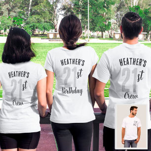 Camiseta Grupo Personalizado De Correspondência De Festas d