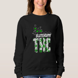 Camiseta Grupo Sanguíneo Thc Grass Weed Kiffen Bud Druffi T