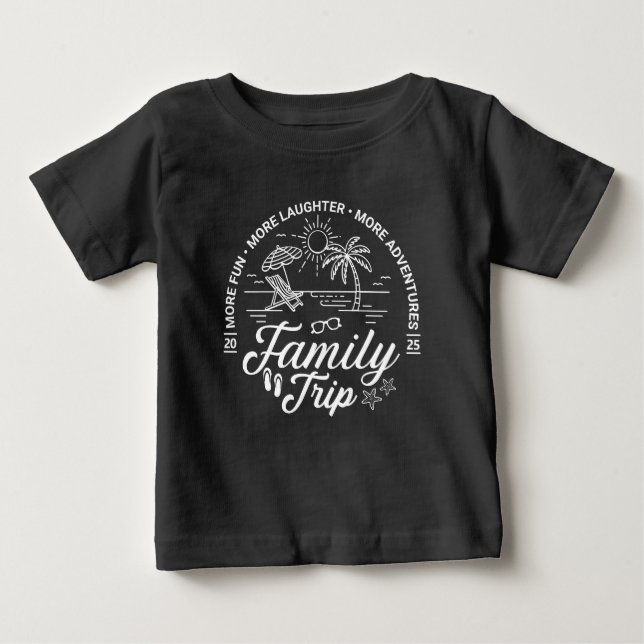 Camiseta Grupo Trip da Família Personalizada Correspondendo (Frente)