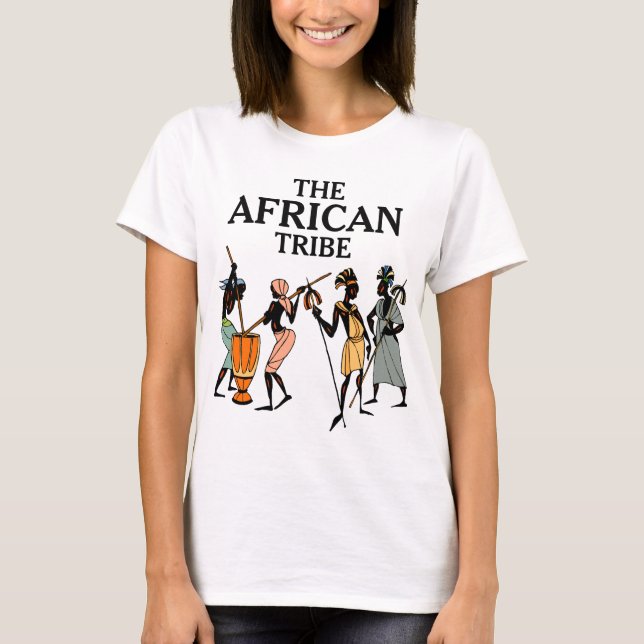 Camiseta Grupos étnicos de África | o tribo africano (Frente)