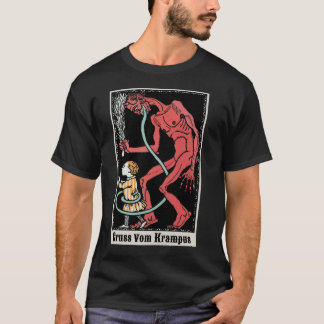 Camiseta Gruss Vom Krampus Greetings From Christmas Demon 5