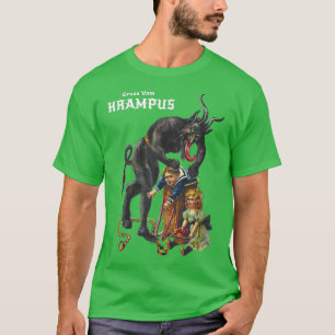 Camiseta Gruss Vom Krampus Saudações De Natal Germani