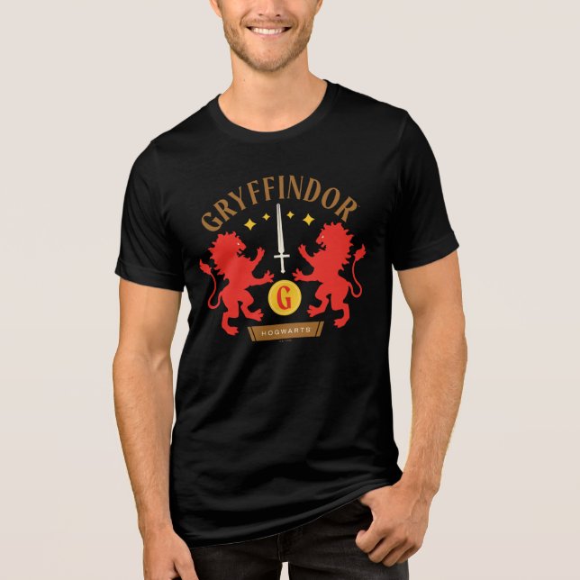 Camiseta GRYFFINDOR™ House Double Lion Sword Graphic (Frente)