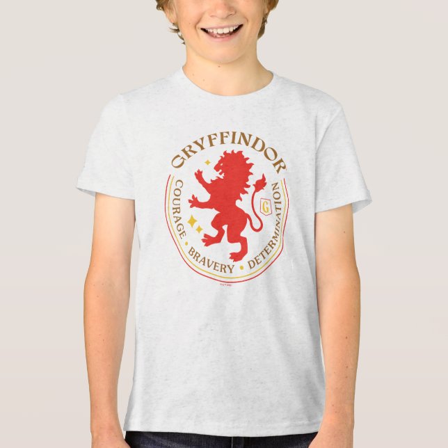 Camiseta GRYFFINDOR™ Red Lion House Pride Badge (Frente)