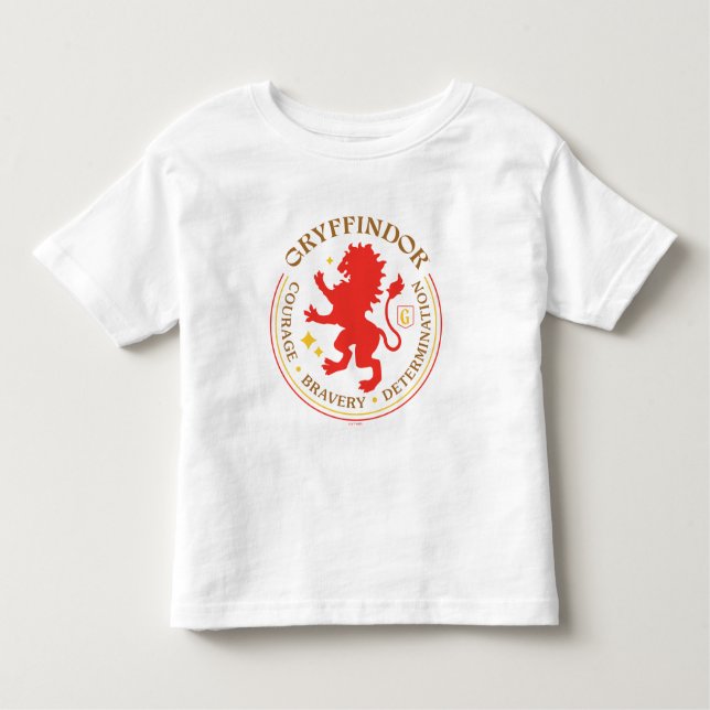 Camiseta GRYFFINDOR™ Red Lion House Pride Badge (Frente)