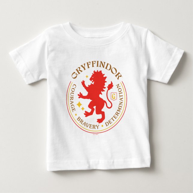 Camiseta GRYFFINDOR™ Red Lion House Pride Badge (Frente)