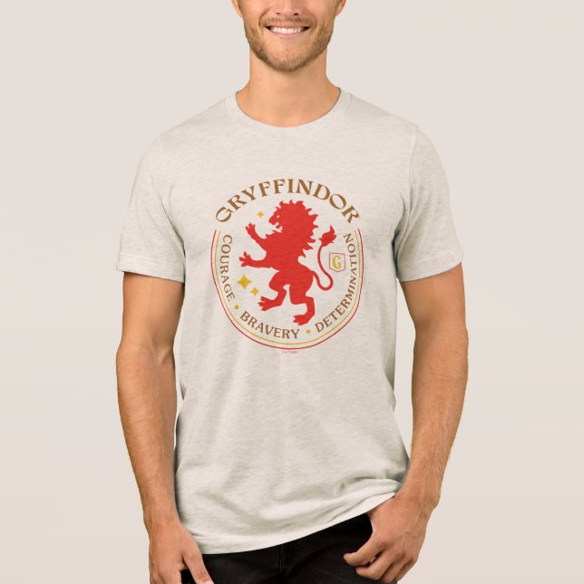 Camiseta GRYFFINDOR™ Red Lion House Pride Badge (Frente)