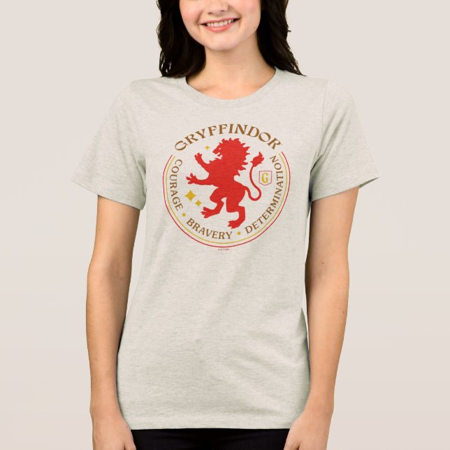 Camiseta GRYFFINDOR™ Red Lion House Pride Badge (Frente)