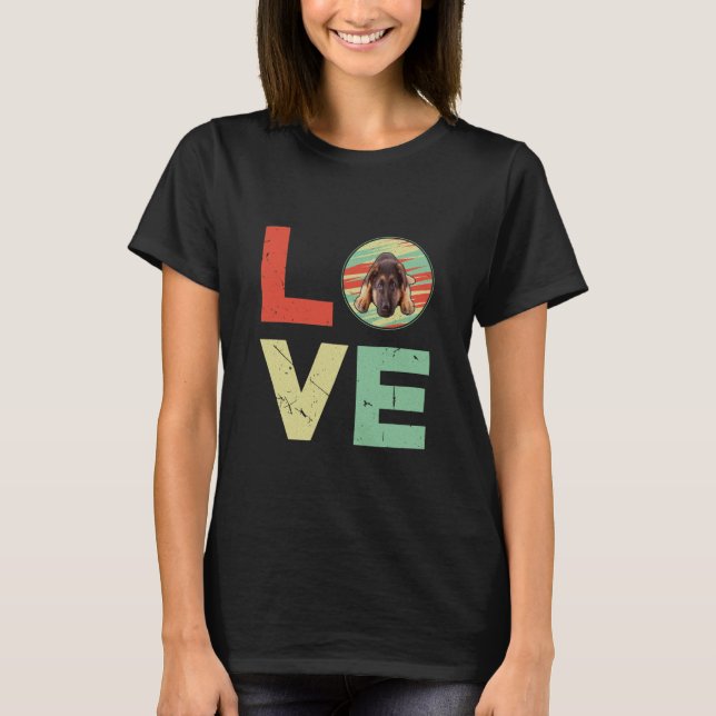 Camiseta GSD010 - German shepherd Love (Frente)