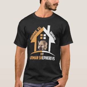 Camiseta GSD010 - Home É Onde Meu German shepherd Está