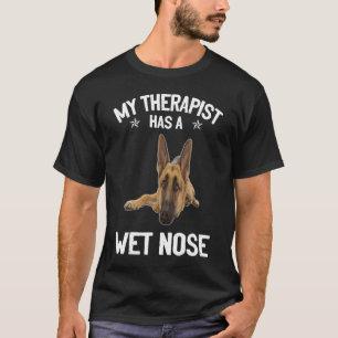 Camiseta GSD058 - O Meu Terapêutico Tem Um Nariz Molhado