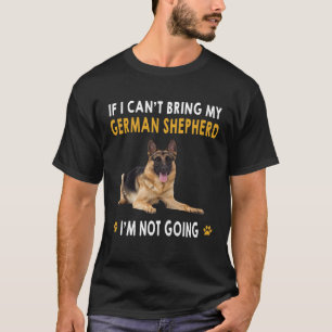 Camiseta GSD058 - Se eu não puder trazer meu German shepher