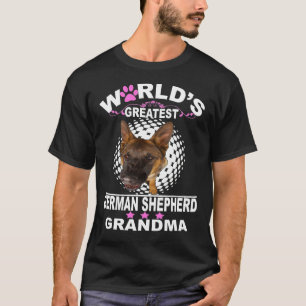 Camiseta GSD088 - A Vovó do Maior German shepherd do Mundo