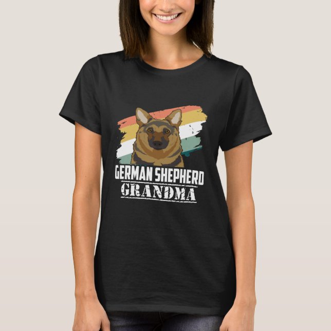 Camiseta GSD116 - Vovó German shepherd (Frente)