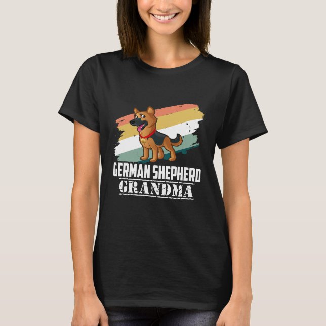 Camiseta GSD119 - Vovó German shepherd (Frente)