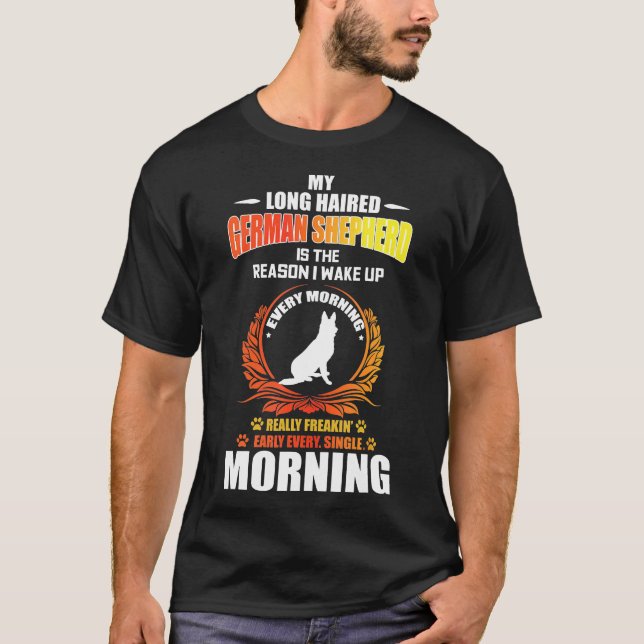 Camiseta Gsd de German shepherd Longo (Frente)