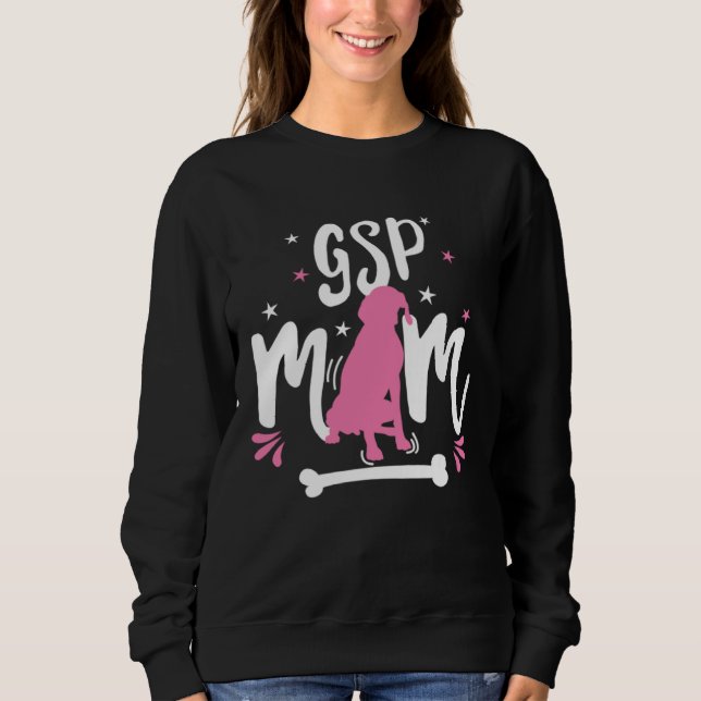Camiseta GSP Mom German Shorthaired Pointer hunting Dog Mom (Frente)