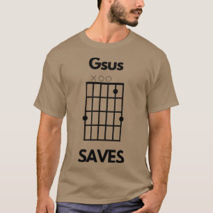 Camiseta Gsus salva Jesus salva acorde Pun amigos amigos