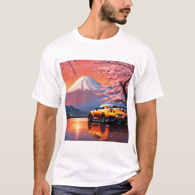 Camiseta GT-R nissan japanese car  japan (Frente)