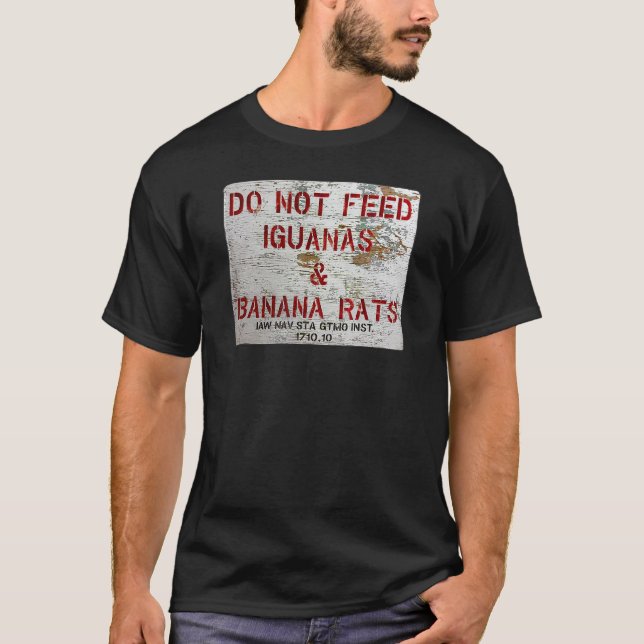 Camiseta GTMO Não Alimenta Iguanas e Ratos de Banana - Guan (Frente)