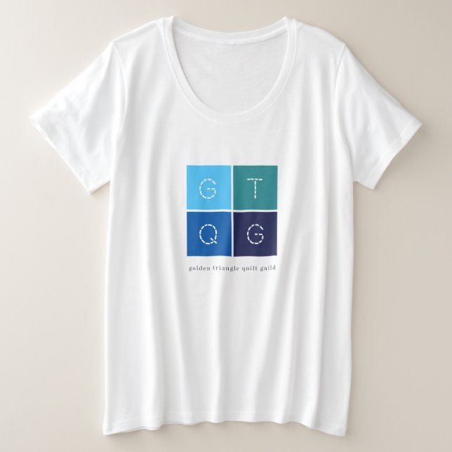 Camiseta GTQG Womens Plus de árvore básica (Frente do Design)