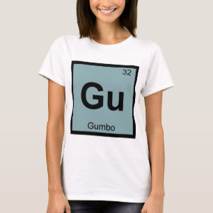 Camiseta Gu - Símbolo da Tabela Periódica da Química do Gum