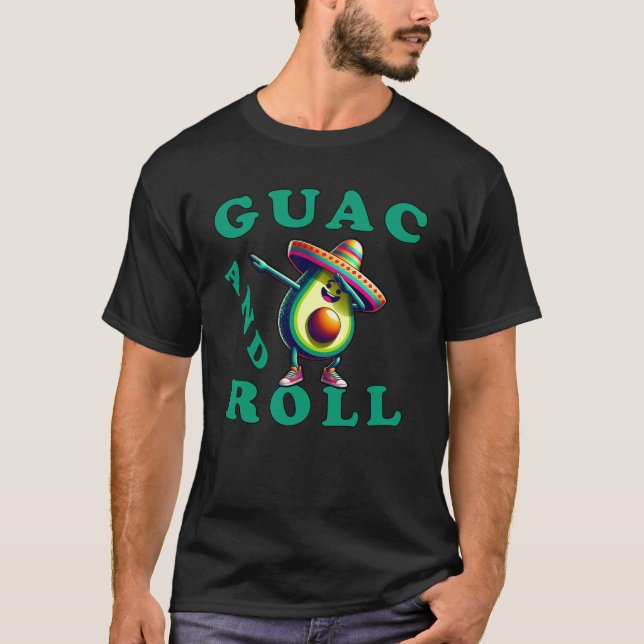 Camiseta Guac e Roll, Avocado (Frente)