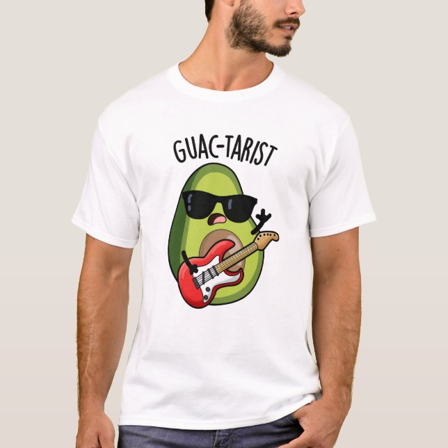 Camiseta Guac-tarist Funny Avocado Pun (Frente)