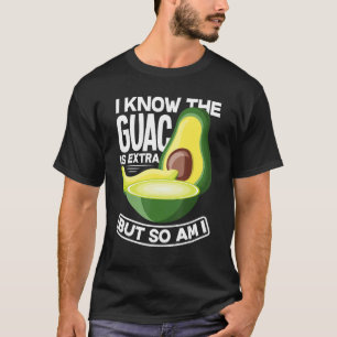 Camiseta Guacamole Avocado Guac É Comida Extra Vegana