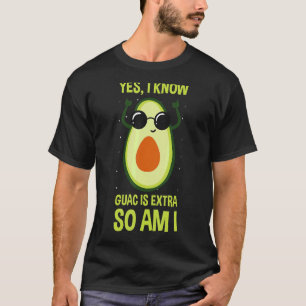 Camiseta Guacamole Avocado Guac É Extra Mexicano Cinco Dip
