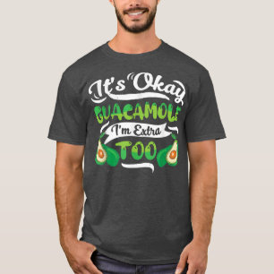 Camiseta Guacamole Engraçado Tacos Comendo Foodie Avocado