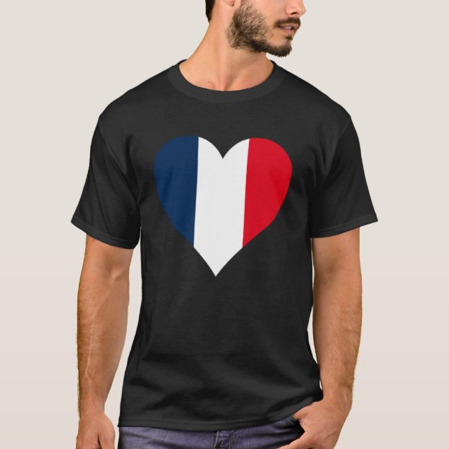 Camiseta Guadalupe Flag Heart Guadeloupe Ofertas Amor Guade (Frente)