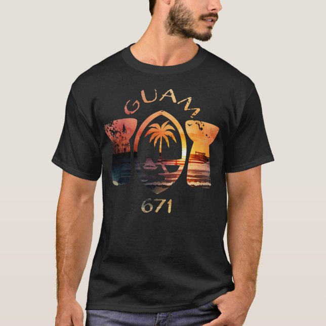 Camiseta Guam 671 Latte Stones (Frente)