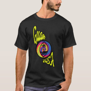 Camiseta Guam EUA Vintage Retro Tie Dye 70s Lembrança