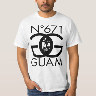 Camiseta GUAM FUNCIONA o selo de 671 números