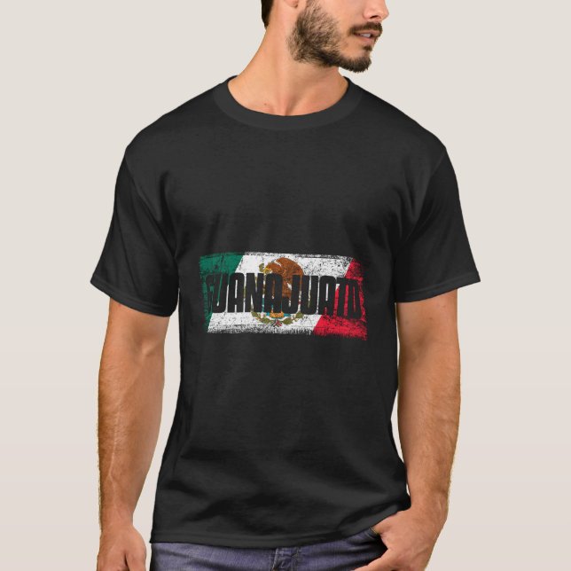 Camiseta Guanajuato Con La Bandera De Mã ©Xico (Frente)