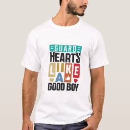 Camiseta Guard Hearts Like a Good Boy,  Dog Lover Shirts 