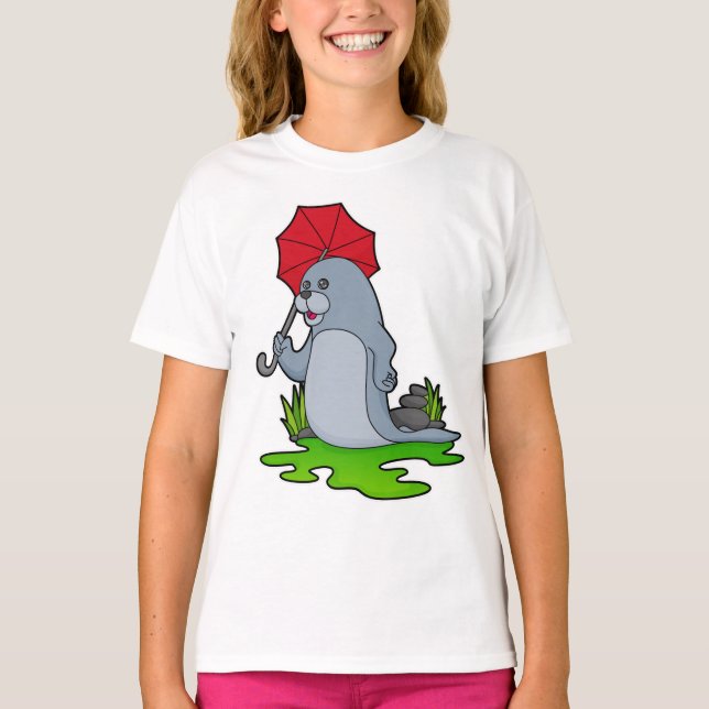 Camiseta Guarda-chuva com junção (Frente)