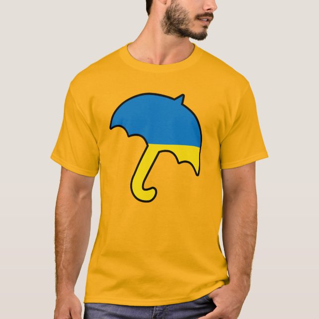 Camiseta Guarda-chuva da Ucrânia (Frente)