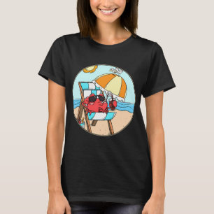 Camiseta Guarda-chuva de bebida de férias na praia engraçad