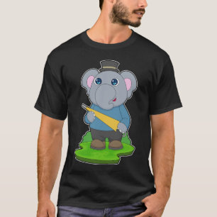 Camiseta Guarda-chuva de chuva de elefante