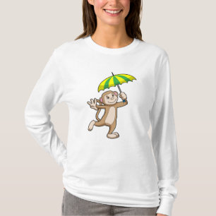 Camiseta Guarda-chuva macaco
