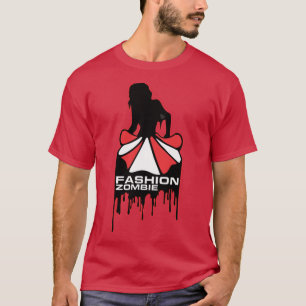 Camiseta guarda-chuva zombie da moda halloween