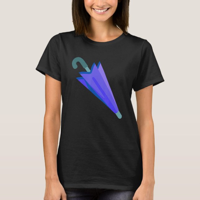 Camiseta Guarda-chuvas Fechado Desmoronado (Frente)